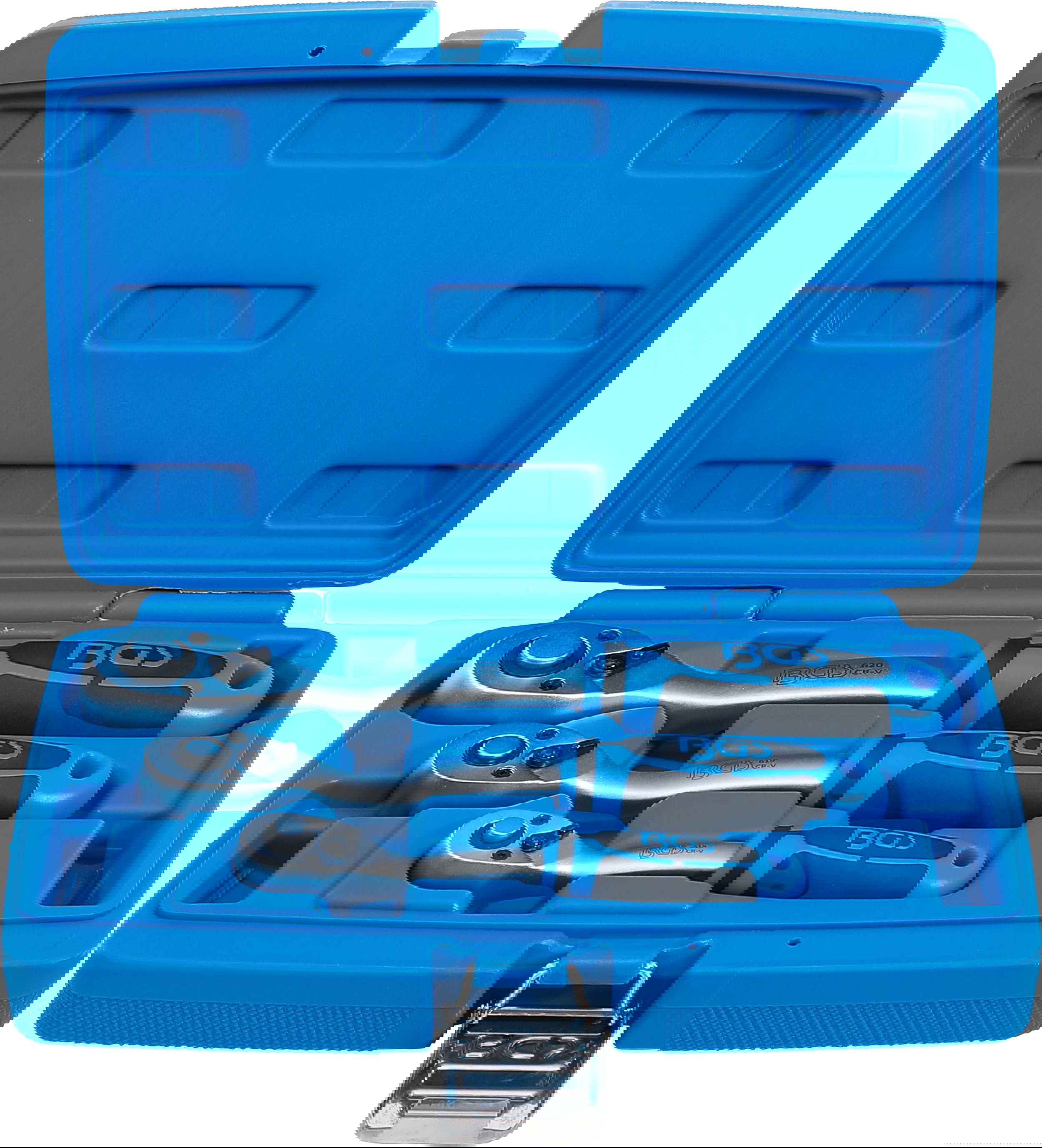 BGS Technic 9-621 racsnis kulcs készlet, nyomógombos, 1/4", 3/8", 1/2", 3 részes termék fő termékképe