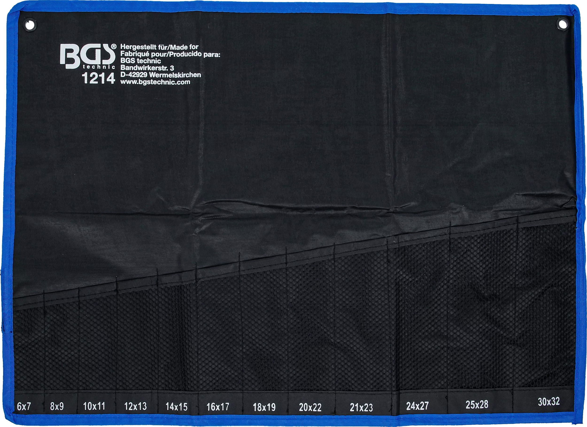 BGS Technic 9-1214-LEER üres tartó a 12 részes 9-1214 hajlított csillagkulcs készlethez termék fő termékképe