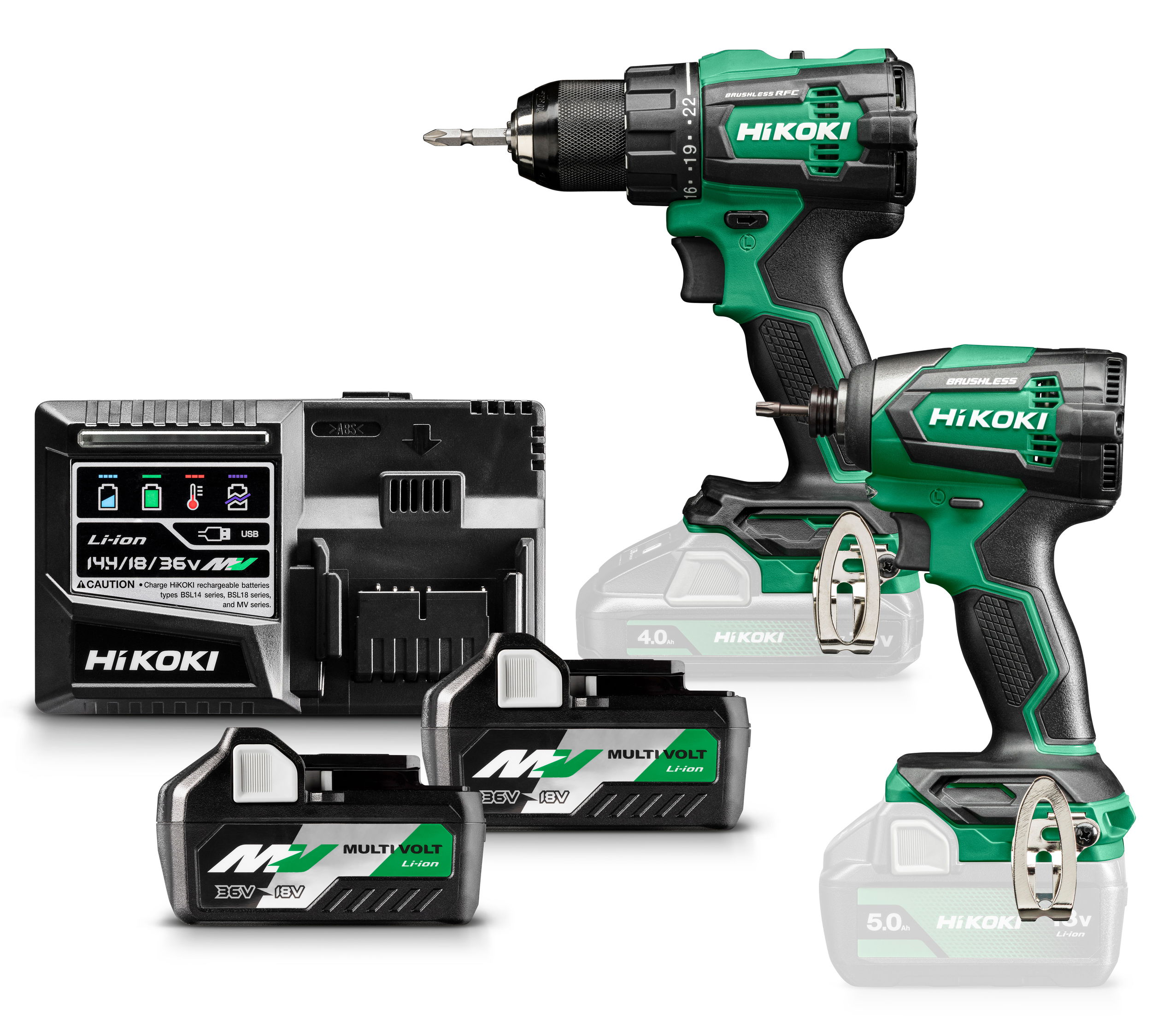 HiKoki KC18DE-WAZ 18V-os Li-ion akkus gépcsomag termék fő termékképe